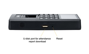 USB port & Reset